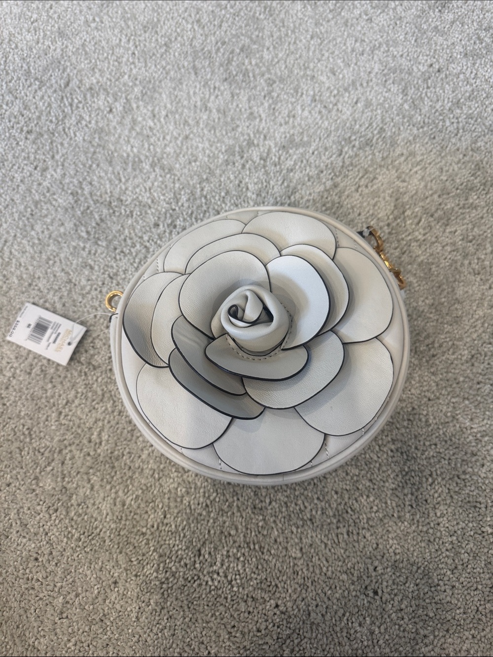 MICHAEL Michael Kors White Floral Round Crossbody Bag